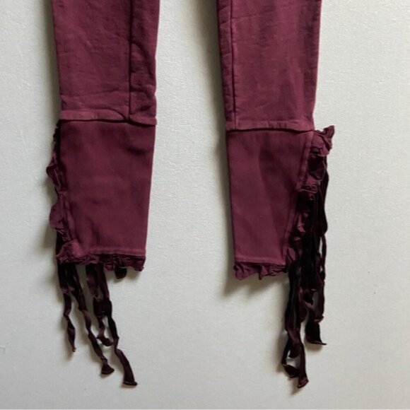 Brognano high waisted 100% cotton jogger lace leggings Sz XS - Picture 3 of 8